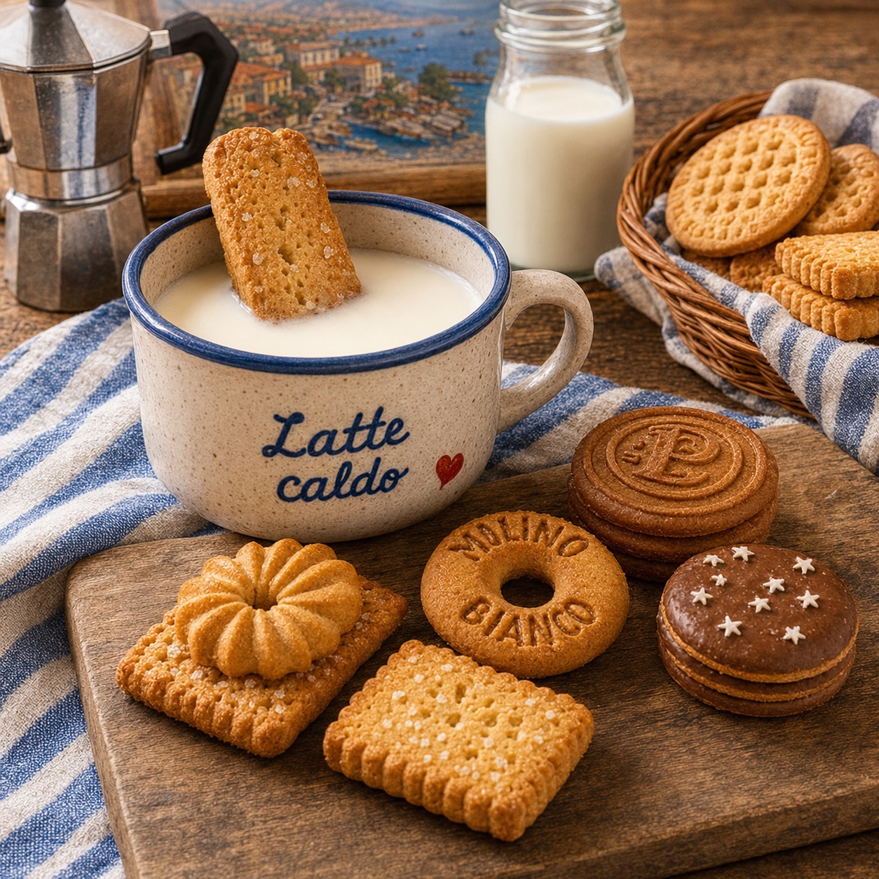 Biscotti e latte