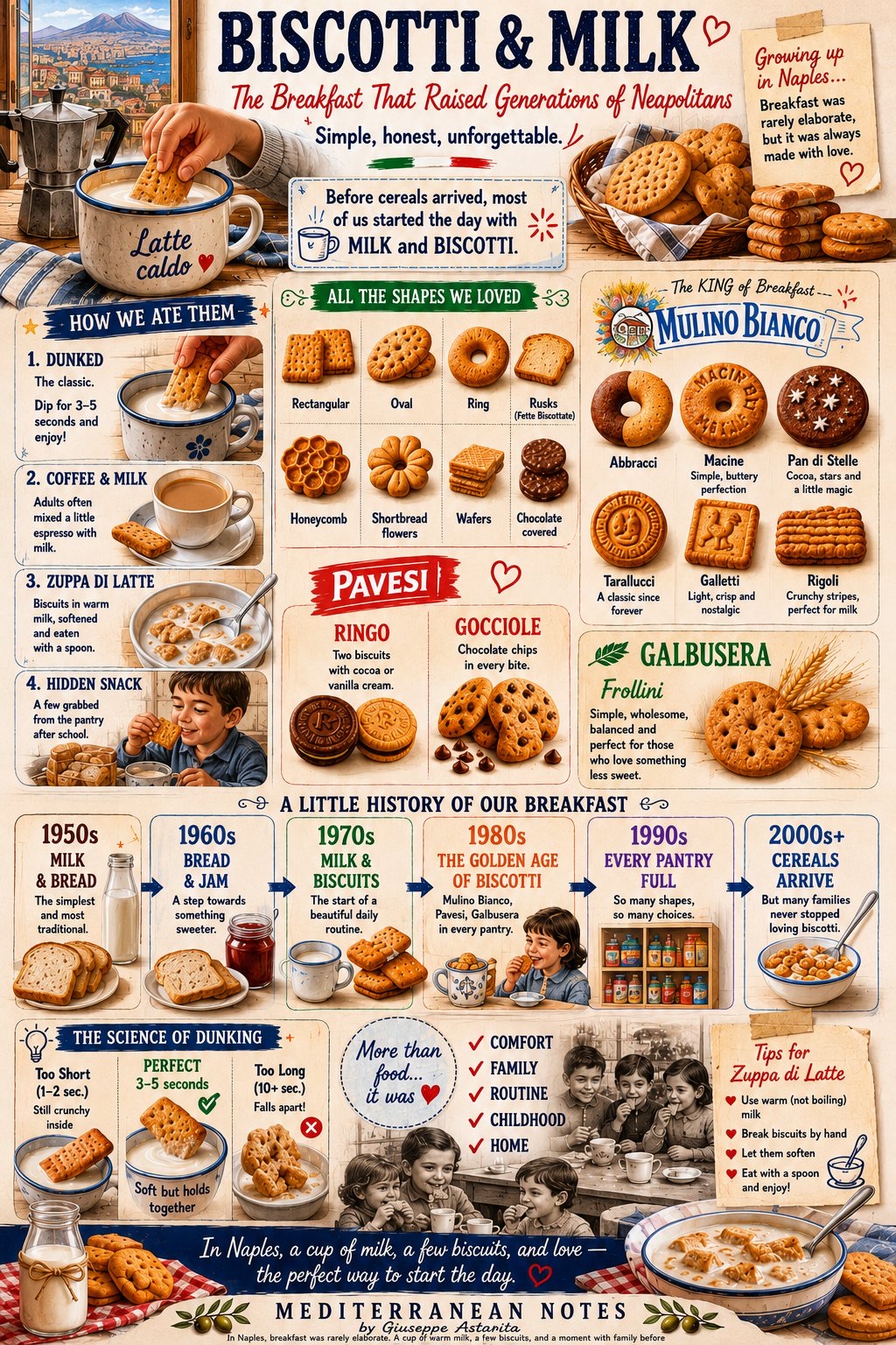 Biscotti e Latte — The Breakfast That Raised Generations of Neapolitans infographic