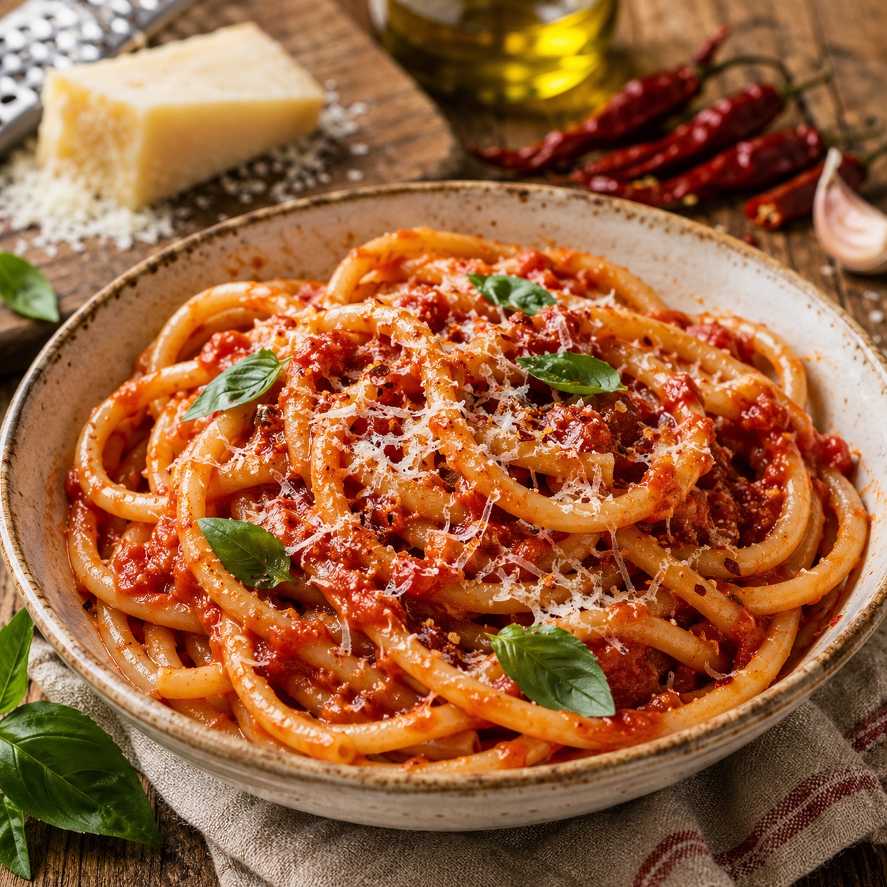 Bucatini con pecorino
