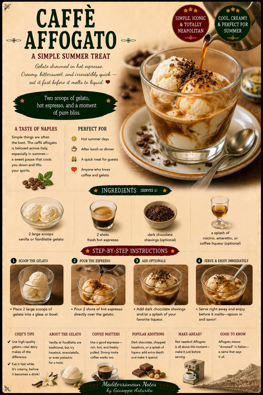 Caffè Affogato — infographic by Giuseppe Astarita