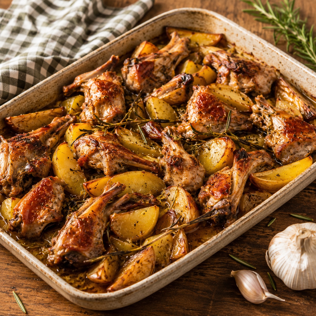 Capretto al forno con patate