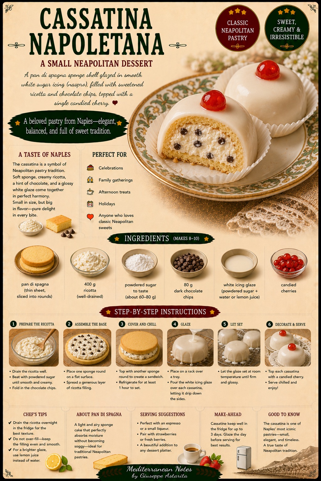 Cassatina Napoletana — infographic by Giuseppe Astarita