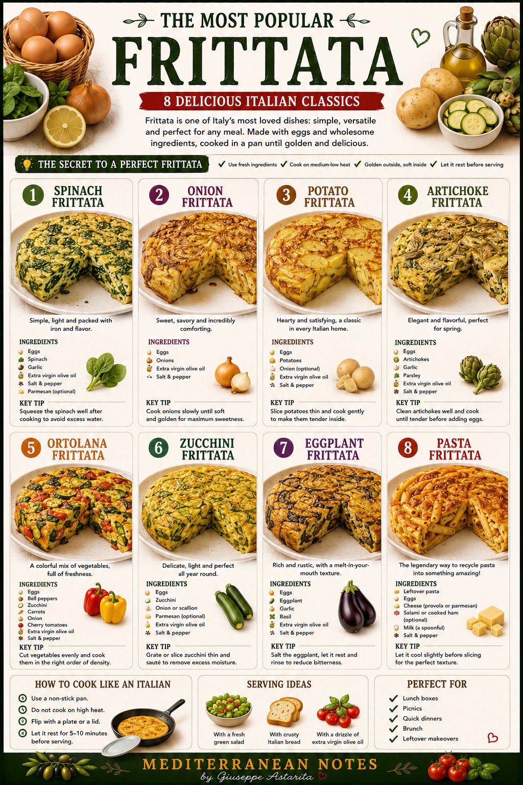 The most popular frittata varieties — 8 Italian classics