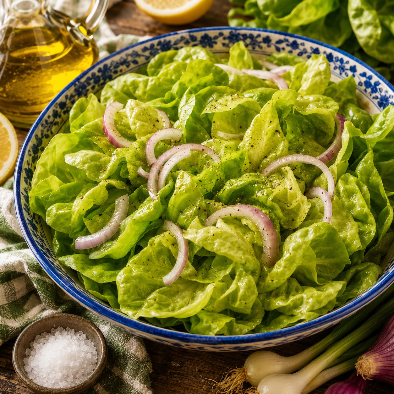 Lattuga e cipollina — the simplest Neapolitan salad