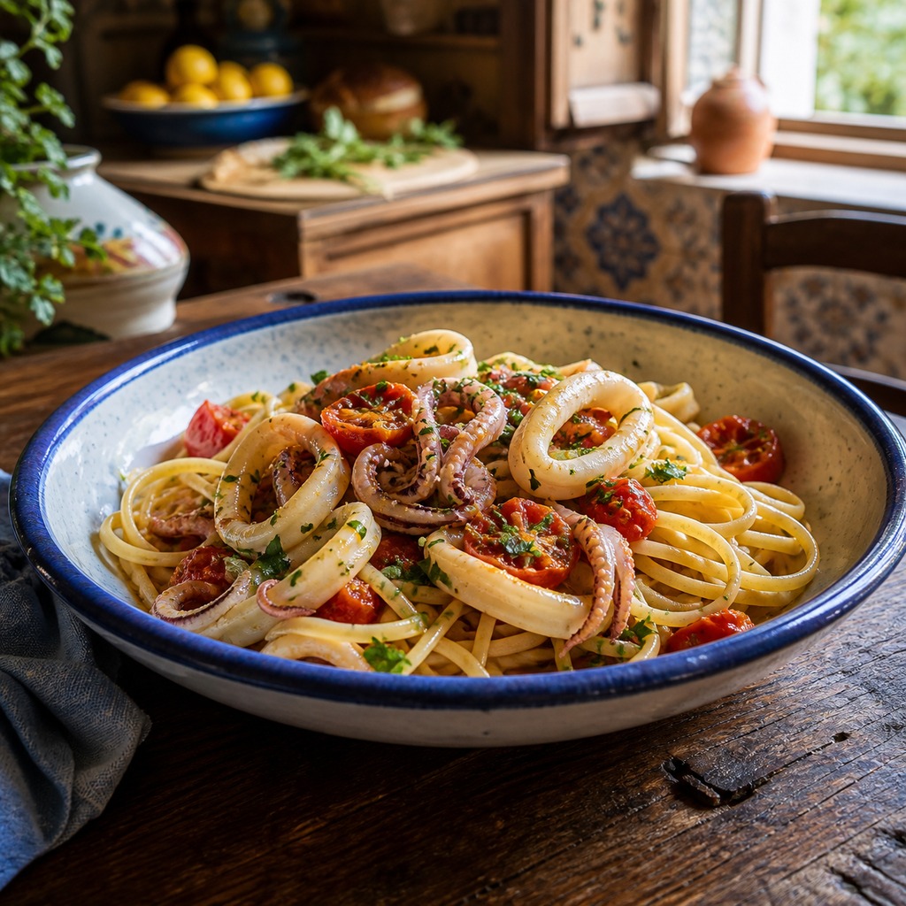 Linguine ai calamari