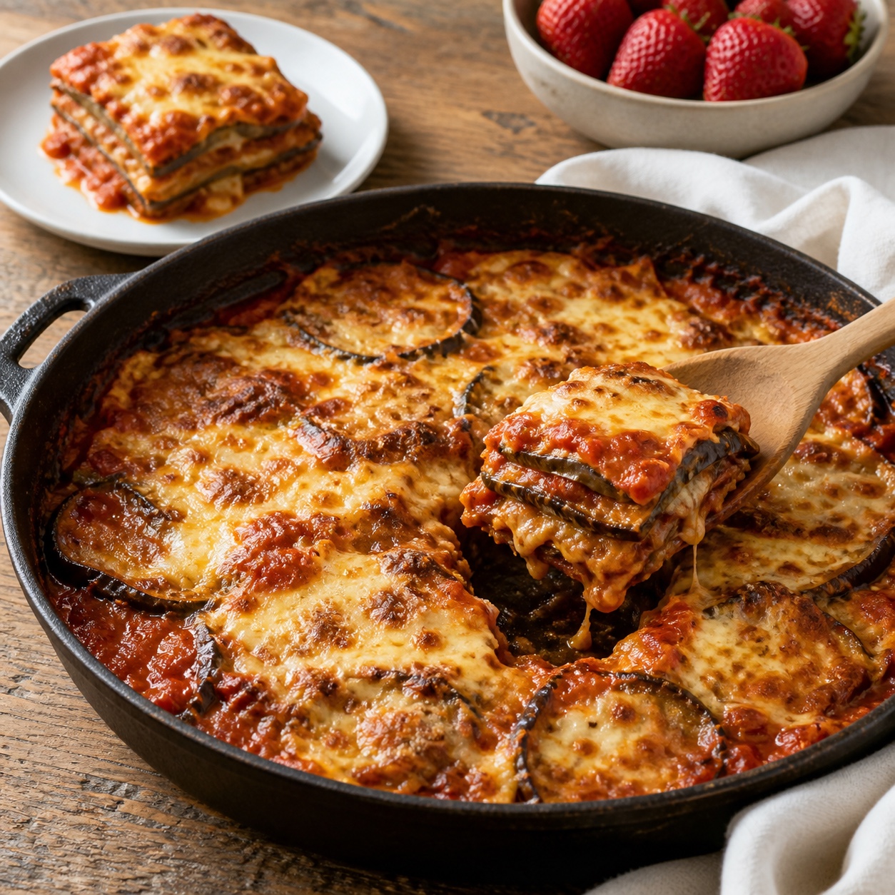 Melanzane a pasticcio in padella