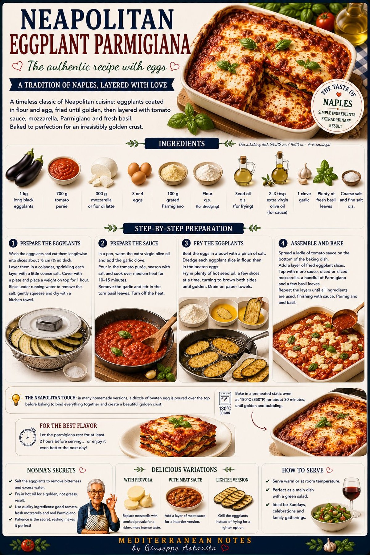 Parmigiana alla napoletana — two schools: classic vs with egg