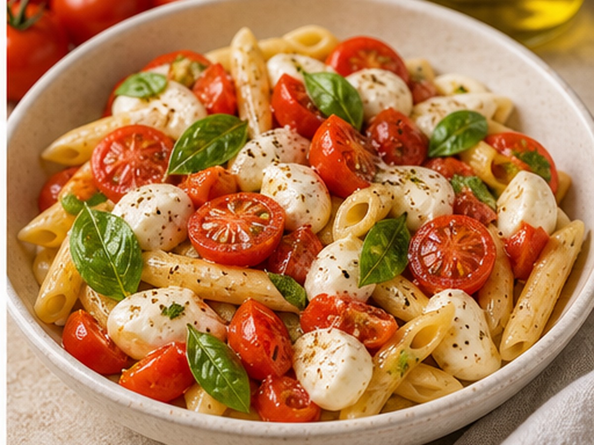 Pasta Basil Mozzarella