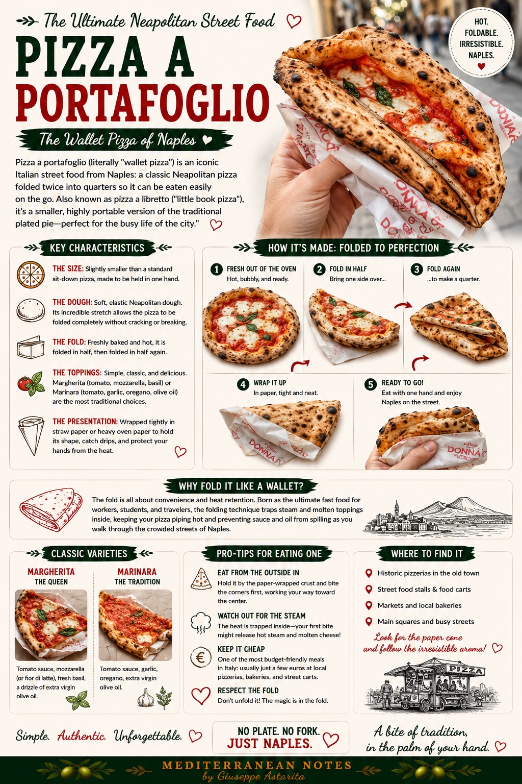 Pizza a Portafoglio — infographic, Mediterranean Notes by Giuseppe Astarita