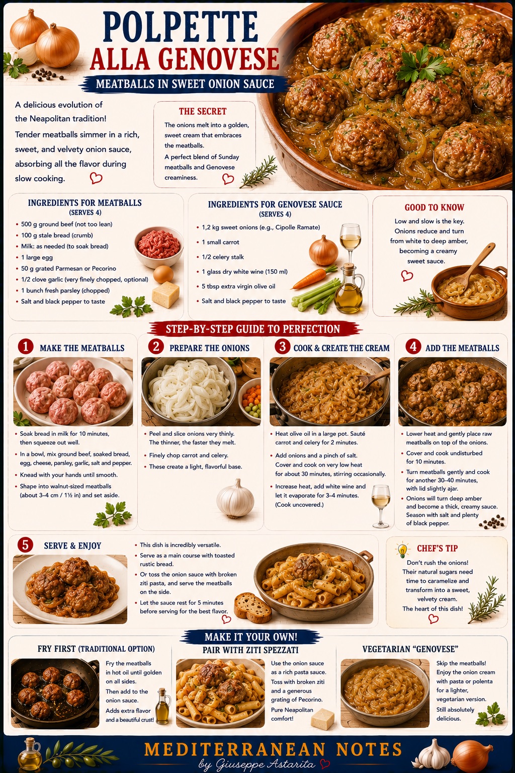 Polpette alla Genovese infographic
