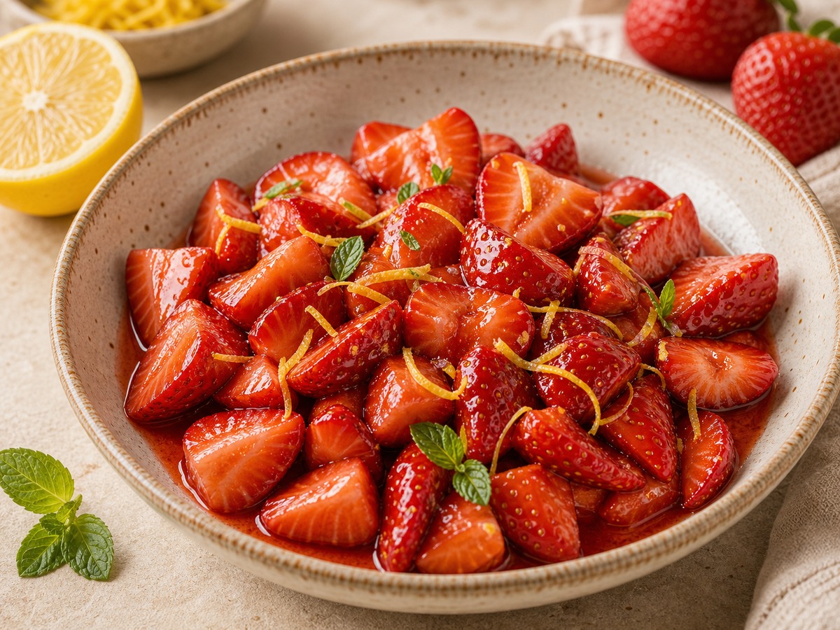 Strawberries Lemon