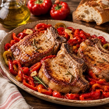 Braciole di Maiale con Papaccelle