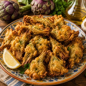 Carciofi Indorati e Fritti