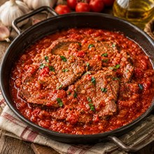 Carne alla pizzaiola