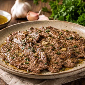 Fetta di Carne in Padella