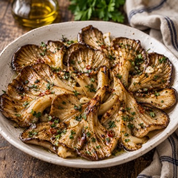 Funghi arrostiti alla napoletana