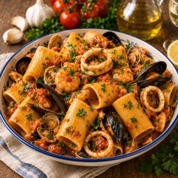 Paccheri al Ragu di Mare