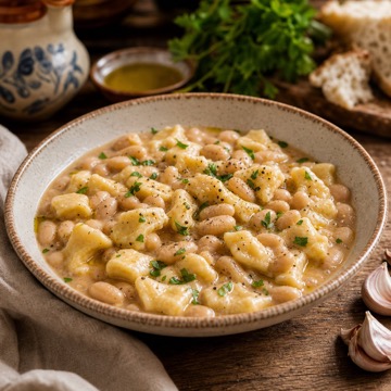 Pettole e fagioli