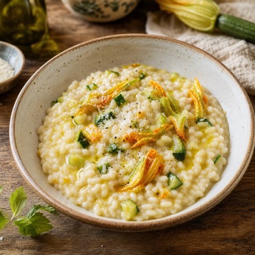 Risotto ai fiori di zucchina