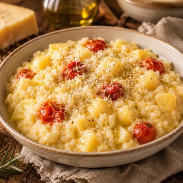 Risotto con patate
