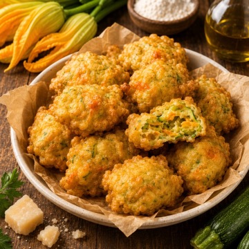 Pizzette o frittelle con i fiorilli