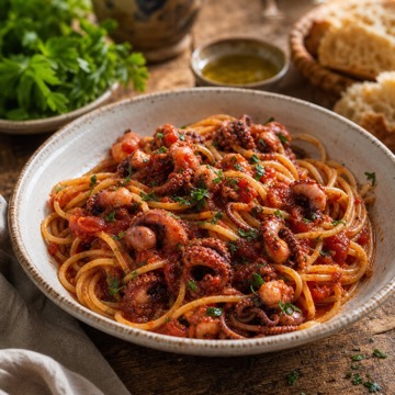Spaghetti con i moscardini