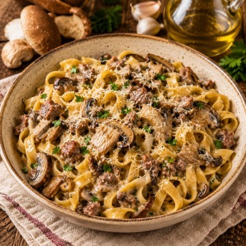 Tagliatelle alla Boscaiola
