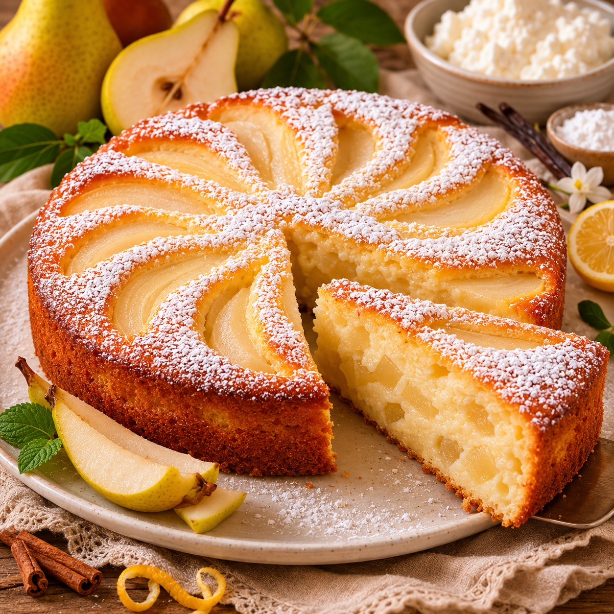 torta-ricotta-pere