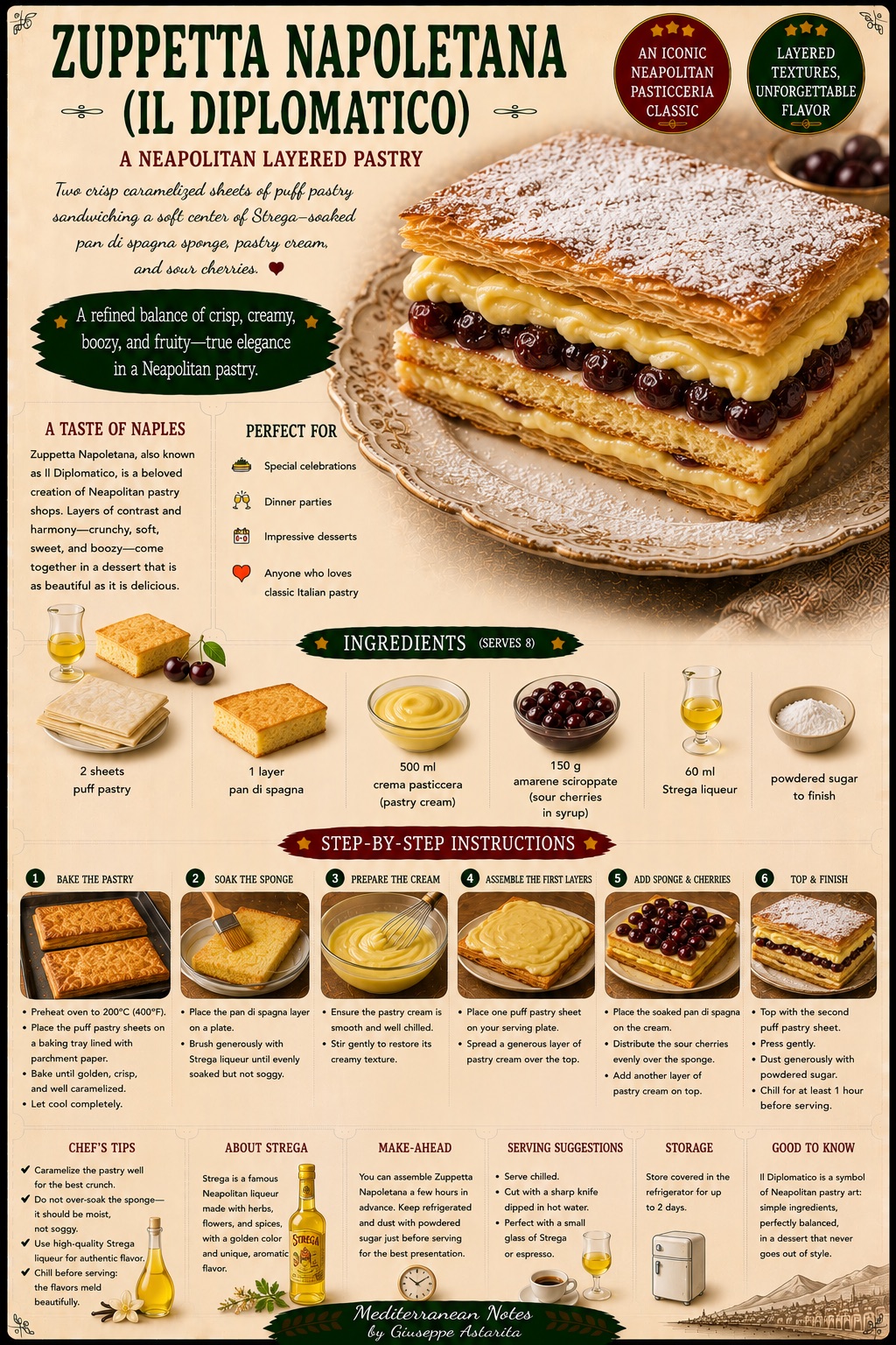 Zuppetta Napoletana (Il Diplomatico) — infographic by Giuseppe Astarita